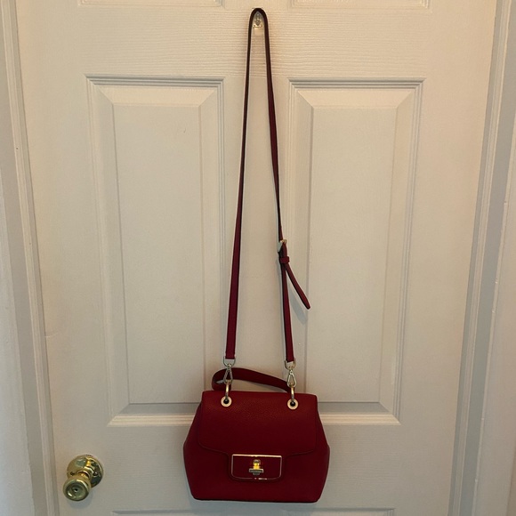 Michael Kors Red leather purse - Picture 1 of 6